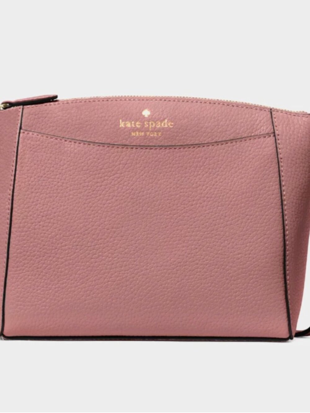 New Kate Spade Monica Pebbled Leather Crossbody Dusk Rose - Picture 4 of 4